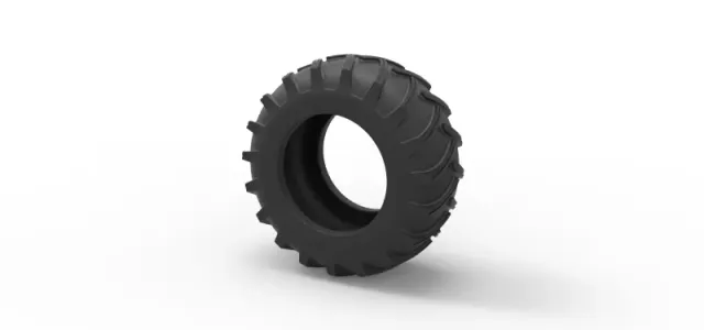 Tire of Vintage Pulling tractor Version 2 Scale 1:25 — Фото 7 из 9