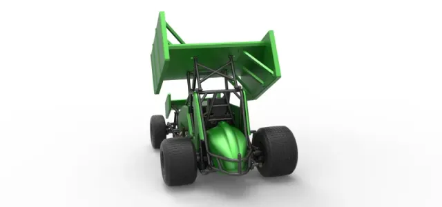 Diecast Winged Sprint car Scale 1:25 — Image 13 of 30