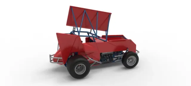 Winged Sprint car Version 2 Scale 1:25 — Фото 20 из 30