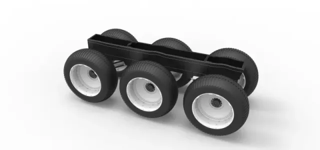 Diecast Chassis of 6x6 Monster Truck Version 3 Scale 1:25 — Фото 12 из 25