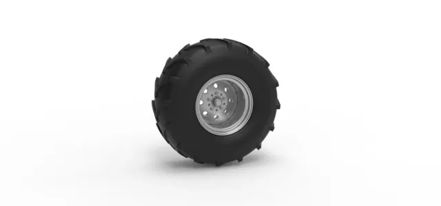 Front wheel from Mud dragster Version 4 Scale 1:25 — Фото 12 из 12