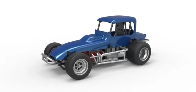 Vintage Sprint car Version 2 Scale 1:25 — Фото 31 из 31