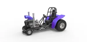 Diecast Mini Rod pulling tractor 3 Scale 1 to 25