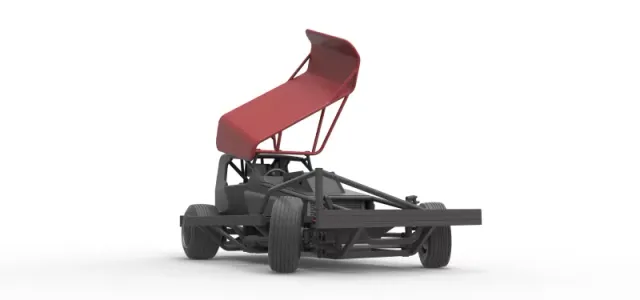 BriSCA Formula 1 Stock Car for Dirt while turning Scale 1:25 — Фото 27 из 31
