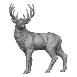 Wild Elk Deer 3D Print Model