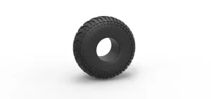 Diecast low pressure tire 10 Scale 1:25