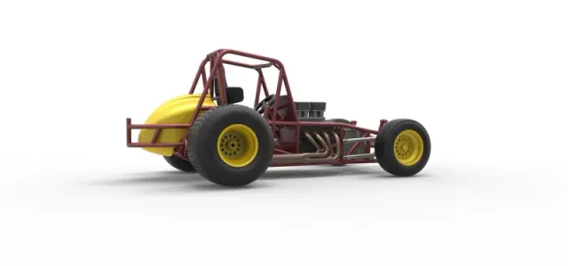 Vintage Sprint car Base Scale 1:25 — Фото 21 из 30
