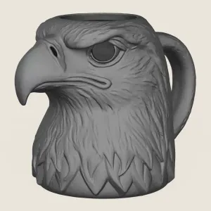 Eagle Head Decorative Mug
