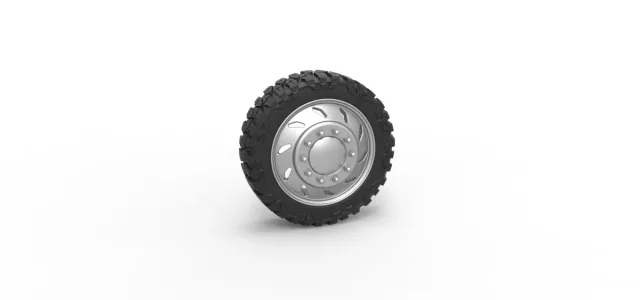 10 Triangular Hole front semi wheel for pickup V3 Scale 1:25 — Фото 12 из 12