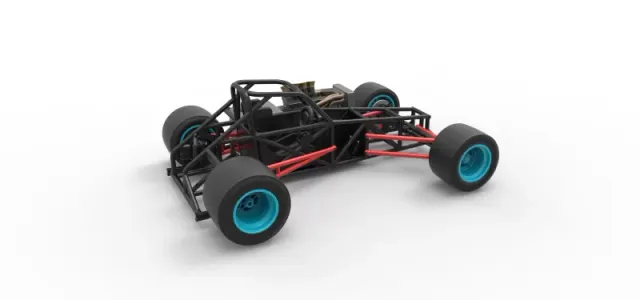 Supermodified front engine race car Base Version 2 Scale 1:25 — Фото 20 из 31