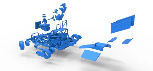 New Zealand Superstock car while turning Version 2 Scale 1:25 — Фото 30 из 31
