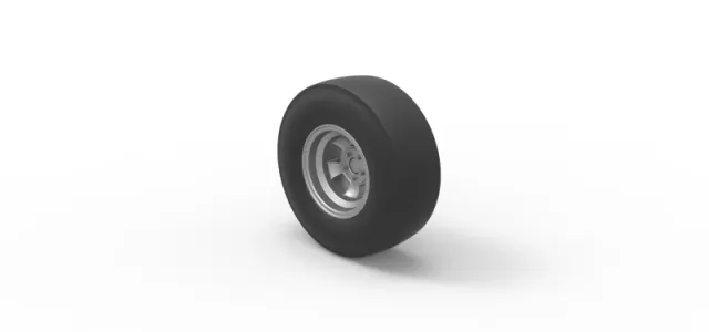 Rear wheel of vintage dragster Scale 1:25 — Фото 7 из 12