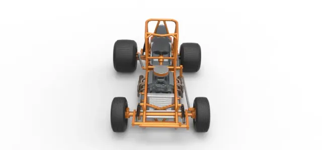 Vintage Sprint car Base Version 2 Scale 1:25 — Фото 8 из 30