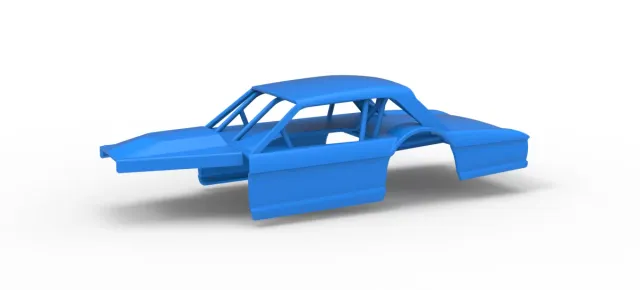 Shell of Vintage Asphalt Modified stock car V11 Scale 1:25 — Image 25 of 25