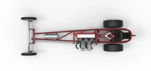 Vintage Front engine dragster Base Version 6 Scale 1:25 — Image 11 of 30