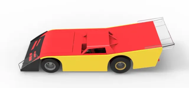 Vintage Dirt late model Race car Version 5 Scale 1:25 — Фото 10 из 30