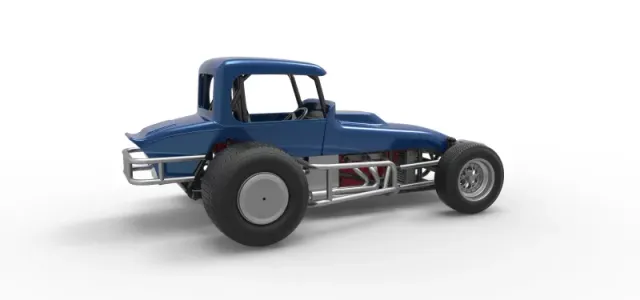 Vintage Sprint car Version 2 Scale 1:25 — Фото 20 из 31