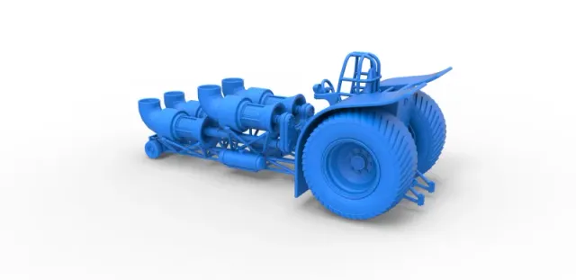 Diecast Pulling tractor with 4 jet engines Version 3 1:25 — Фото 20 из 31