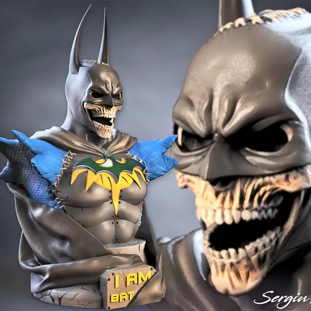 Dark Knight 3D Printed Bust — Фото 6 из 6