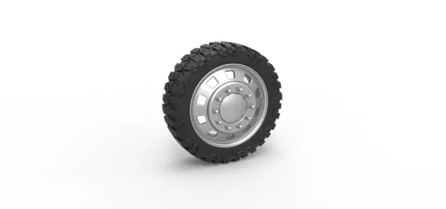 Diecast 10 Square Hole front semi wheel for pickup Scale 1:25 — Фото 12 из 12