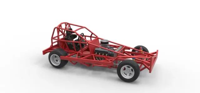 BriSCA Formula 1 Stock Car Base for Dirt Scale 1:25 — Фото 24 из 31