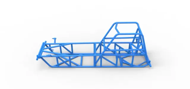 Frame of Vintage Dirt Modified stock car Version 2 Scale 1:25 — Image 7 of 17