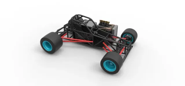 Supermodified front engine race car Base Version 2 Scale 1:25 — Фото 24 из 31