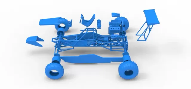 Vintage Mud dragster Scale 1:25 — Фото 23 из 26