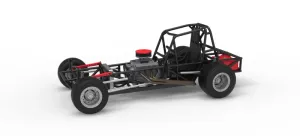 Vintage Dirt Modified stock car Base Version 6 Scale 1:25