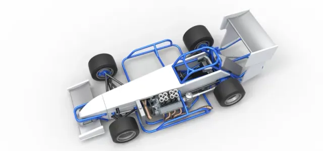 Supermodified front engine race car V4 Scale 1:25 — Фото 4 из 31