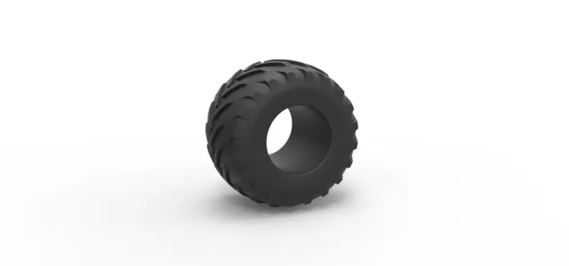 Diecast Monster Jam tire 29 Scale 1:25 — Image 9 of 9