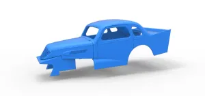 Shell of Vintage Dirt Modified stock car Scale 1:25