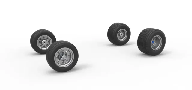 Wheel set of Northeast Dirt Modified stock car V5 Scale 1:25 — Фото 17 из 17