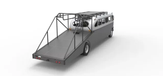 Vintage Transporter truck for Race car Version 8 Scale 1:25 — Фото 23 из 30