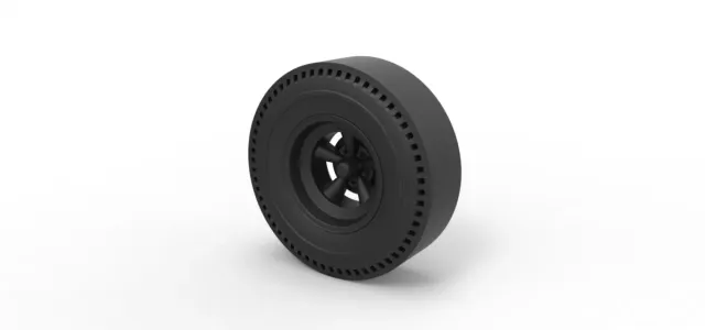 Diecast Rear wheel of old school dragster — Фото 6 из 6