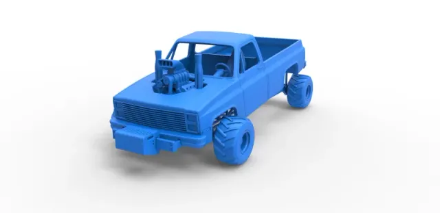 Diecast old school pulling truck 4wd Scale 1:25 — Фото 14 из 30