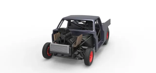 Diecast Dirt Dragster truck Scale 1:25 — Фото 4 из 31