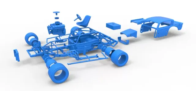 Vintage Asphalt Modified stock car V9 Scale 1:25 — Фото 28 из 29