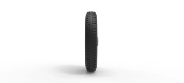 Diecast front wheel of old school dragster Version 2 Scale 1:25 — Image 4 of 11