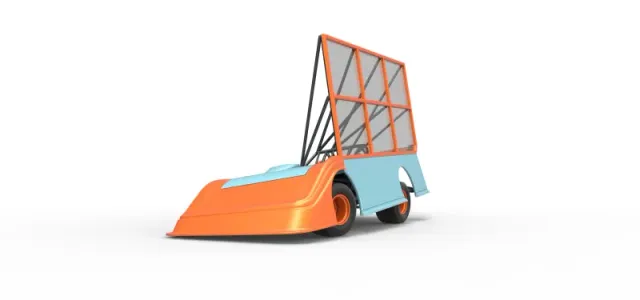 Super Dirt Late model with side wing while turning Scale 1:25 — Image 6 of 31