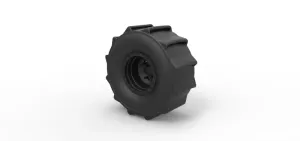 Diecast Wheel for mud drag racing