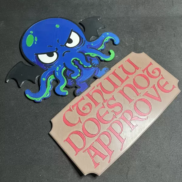 Cthulu Does Not Approve Wall Plaque — Фото 3 из 6