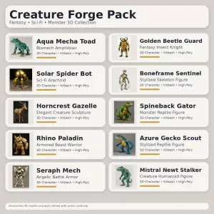 Creature Forge Pack – Fantasy & Sci-Fi Creature Collection
