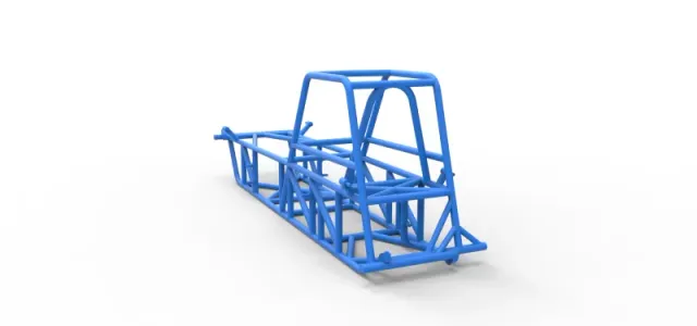 Frame of Vintage Dirt Modified stock car Version 2 Scale 1:25 — Image 10 of 17