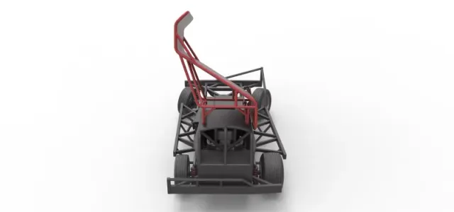 BriSCA Formula 1 Stock Car for Dirt while turning Scale 1:25 — Фото 17 из 31