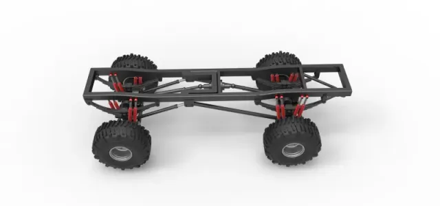 Chassis of Wheel Standing Mega Truck Scale 1:25 — Фото 9 из 23