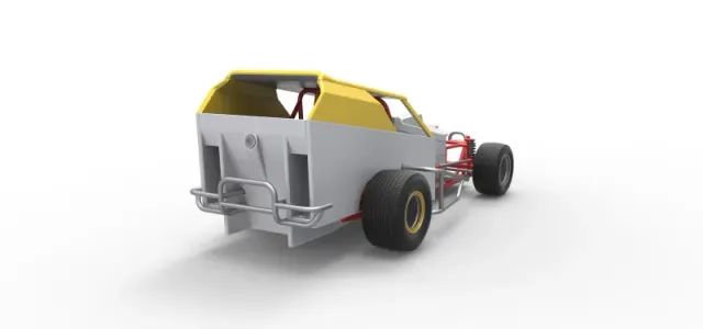 Vintage Dirt Modified stock car Version 7 Scale 1:25 — Image 18 of 27
