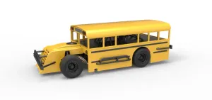 Outlaw Figure 8 Modified stock car as School bus Scale 1:25