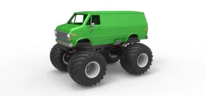 Diecast Monster Truck Van Scale 1:25