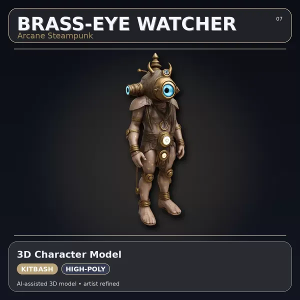 Mythic & Mech Character Collection – High-Poly Kitbash 3D Model — Фото 14 из 22